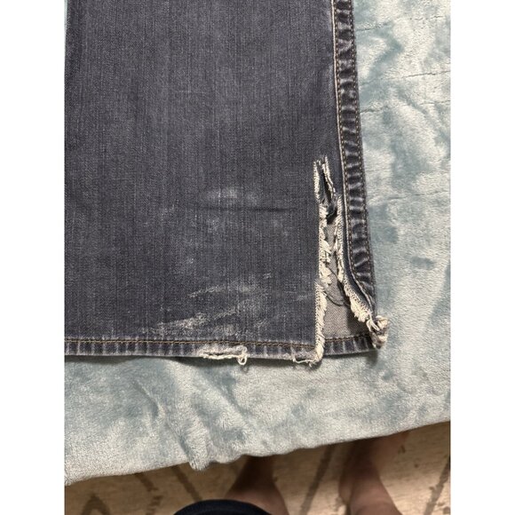 True Religion Jeans Mens 31 Billy Bootcut Flap Pocket Blue Denim (Actual 33x33) - Picture 12 of 14